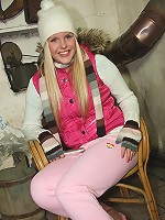 Young teenage sweetie masturbates