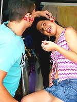 Sweetie loves to drink sticky cum