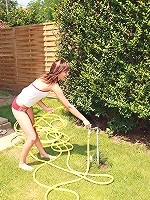 Wet teenage lesbians toying pussy