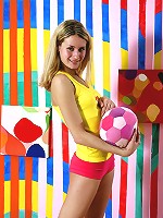 Petite teenage cutie showing all