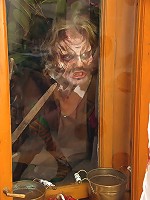 Curly blonde teen takes a facial