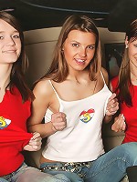 Three cuties toying their pussies