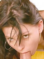 Sexy teen girlie covered in semen