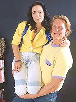 Brunette girl loves a big facial