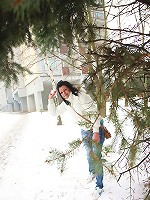 Snow shoveling chap screws beauty