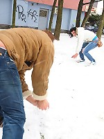 Snow shoveling chap screws beauty