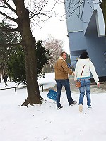 Snow shoveling chap screws beauty