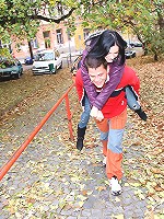 Banging a gorgeous teen brunette