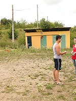 Attractive horny brunette nailed