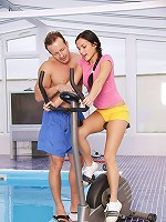 Teenie brunette enjoys a big cock