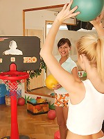 Two lesbian cuties playing dirty