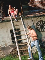 Teenager fucked hard by a farmer