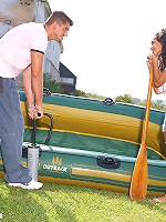 Teen brunette fucked and creamed