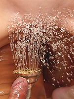 Skinny girl gets fucked in shower