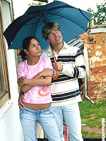 Teen girl fucked in the open air