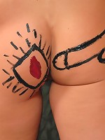 Teenies having fun with bodypaint
