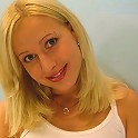 Blonde teen girl teasing the cam