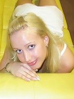 Brunette teenage girl goes naked