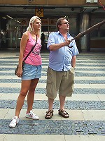 Horny guy shagging blonde beauty