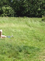 Old guy screwing in an open field