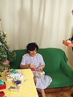 Senior couple shagging a teenager