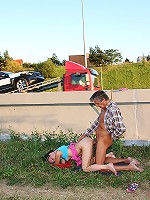 Teenage chick fucking an old fart