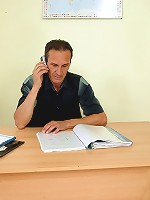 Senior teacher bangs a schoolgirl