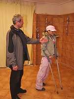 Crippled girl gets to fuck senior