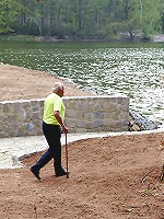 Grandpa stalking a teenie blonde
