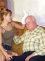 Grandpa seduces his teenage nurse