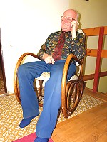 Slim teenie riding a grandpa cock