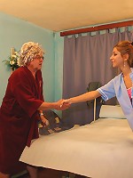 Teen nurse pleases horny grandpa