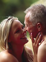 Amazing blonde teen sucks schlong