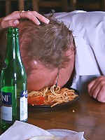 Rude senior waiter fucking a teen