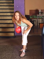 Senior enjoys sexy bowling party