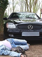 Senior stuffing a teenage blonde