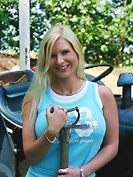 Busty blonde babe enjoys his cock