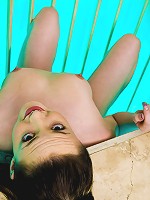 Kelly flaunts her blue thong