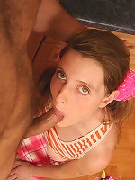 Naughty teen with juicy cunt seduces a plumber