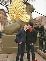 Brunette teen Grace fucks her new boyfriend she met