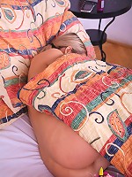 Cute hot teen Yvette plays with her pussy and uses a dildo