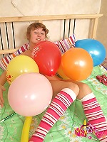 This teen is not interested in balloons anymore