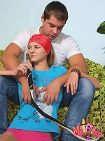 Smoking hot teen fucked hard by big dick