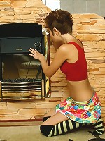 Teen Funky masturbates her wet tight pussy at home