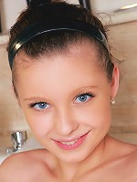 July - Soapy Teen - Cute petite teen lathers herself up