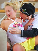 Upskirt teen runs into trouble