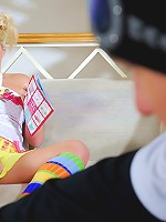 Upskirt teen runs into trouble