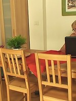 Young man with a hard body is happy to fuck this granny and give her an orgasm