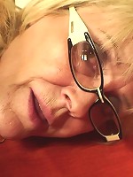 Young man with a hard body is happy to fuck this granny and give her an orgasm