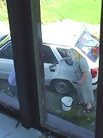 She climbs aboard his cock and takes him for a ride and her mature pussy looks fantastic